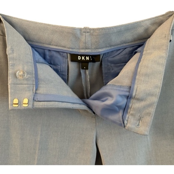 EUC DKNY Light Blue Straight Leg Trousers Size 4 - Picture 7 of 9